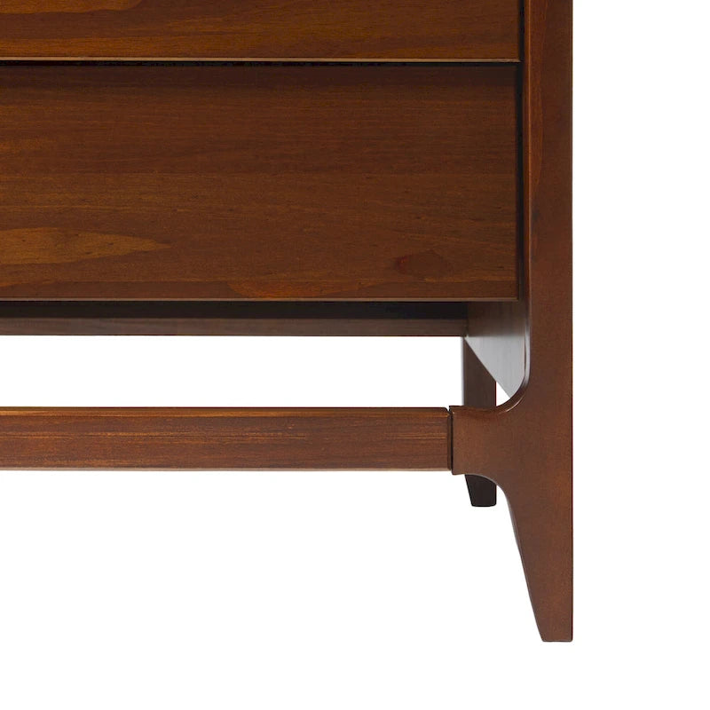 Mid-Century Modern Solid Wood Nightstand