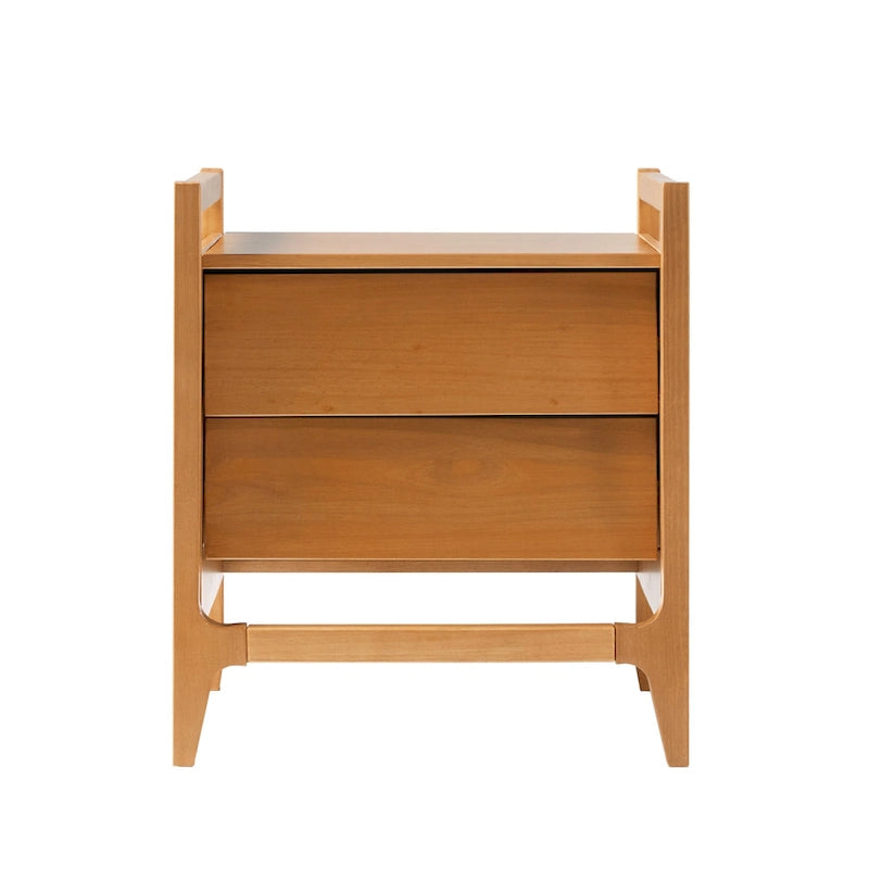 Mid-Century Modern Solid Wood Nightstand
