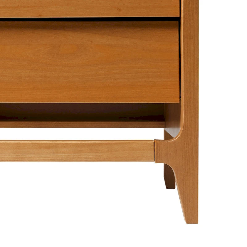 Mid-Century Modern Solid Wood Nightstand