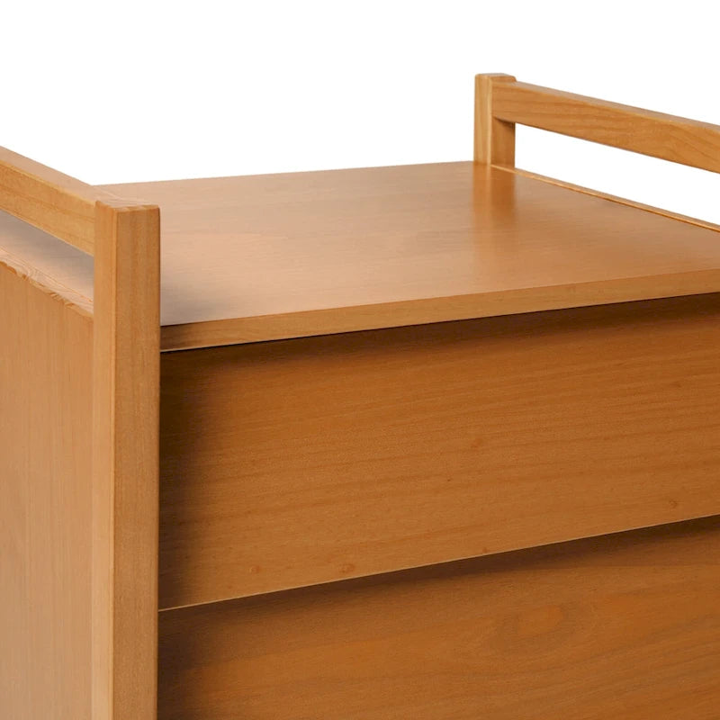 Mid-Century Modern Solid Wood Nightstand
