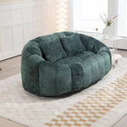 Sofá Moderno de Chão Chenille de 150 cm com Chaise Longue e Enchimento de Espuma