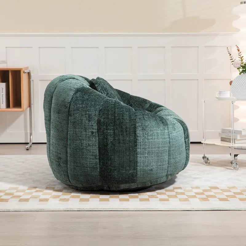 Modern 59 Chenille Loveseat Chaise Lounge Chair