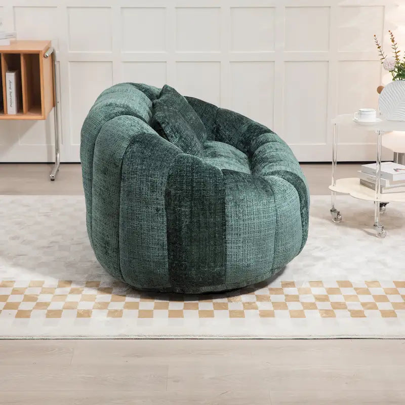 Modern 59 Chenille Loveseat Chaise Lounge Chair