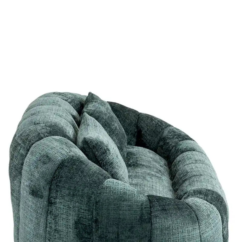 Modern 59 Chenille Loveseat Chaise Lounge Chair
