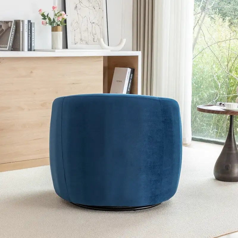 Modern Glam Velvet Upholstered 360 Degree Swivel Accent Armchair