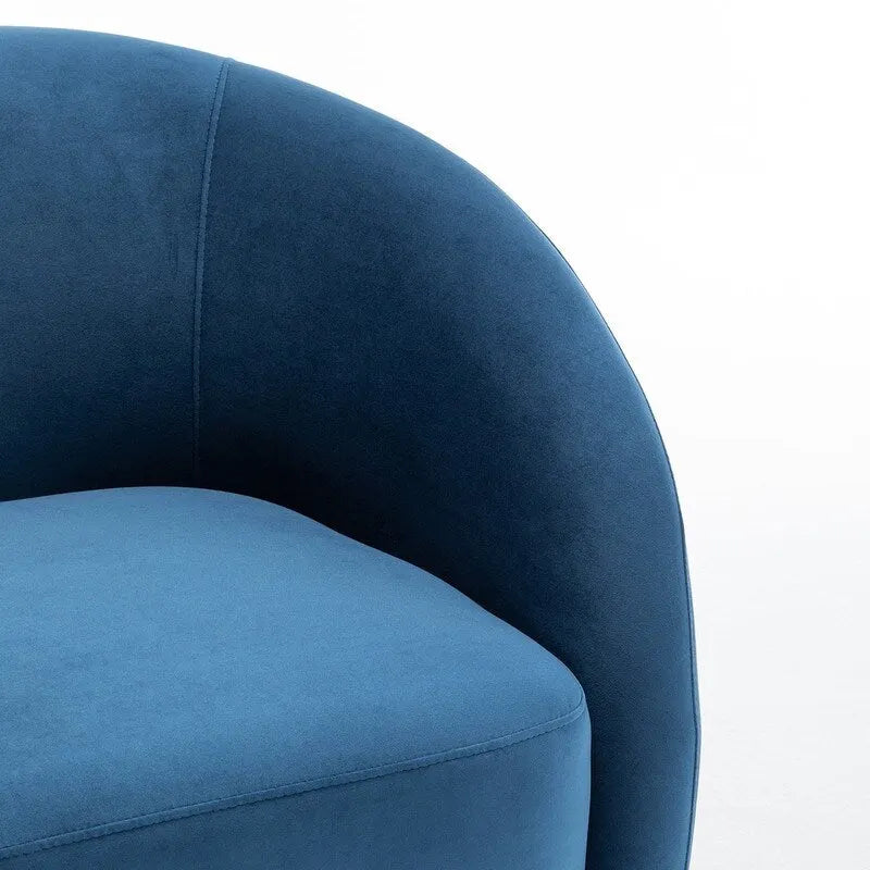 Modern Glam Velvet Upholstered 360 Degree Swivel Accent Armchair