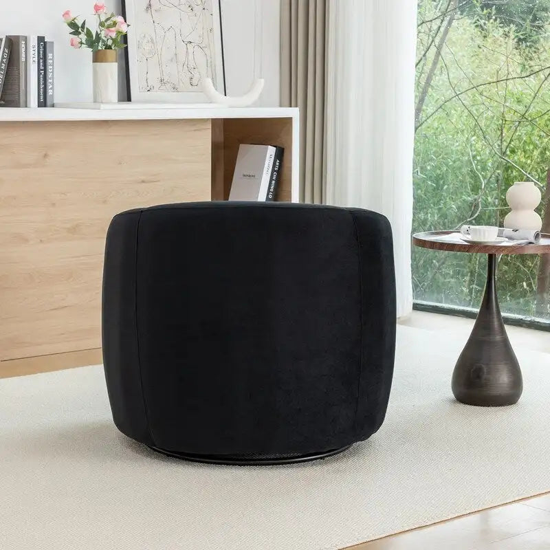 Modern Glam Velvet Upholstered 360 Degree Swivel Accent Armchair