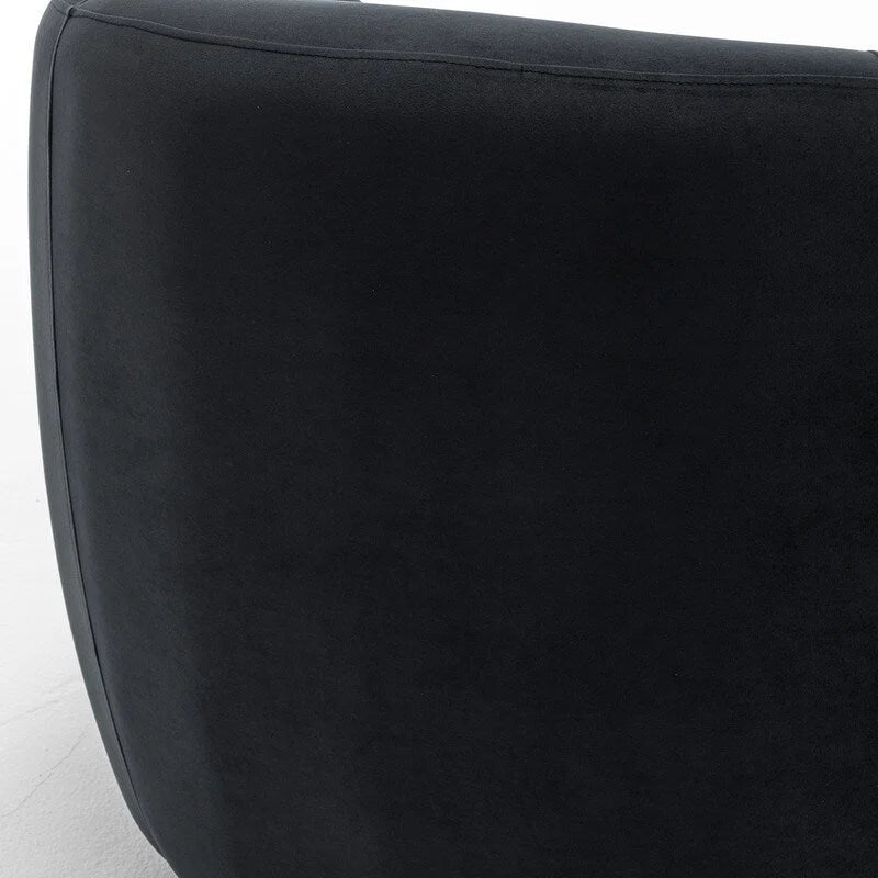 Modern Glam Velvet Upholstered 360 Degree Swivel Accent Armchair