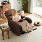 Manual Recliner with 360 Swivel, Rocking and Ergonomic Backrest