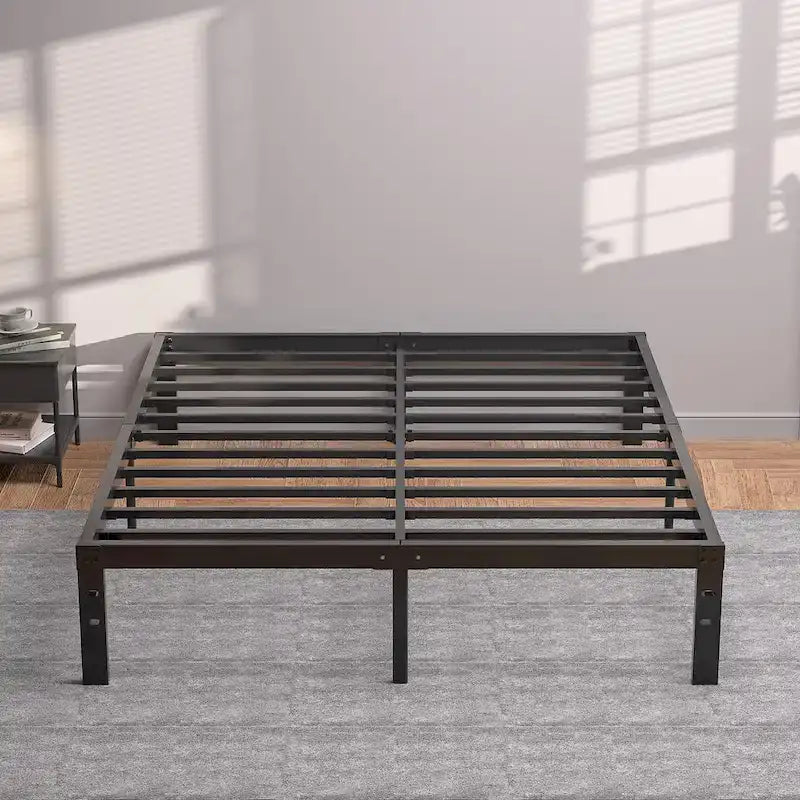 Kids Bed Frames Queen Size Metal Bed Frames Mattress Foundation(Twin/Full/Queen/King 4 Options)
