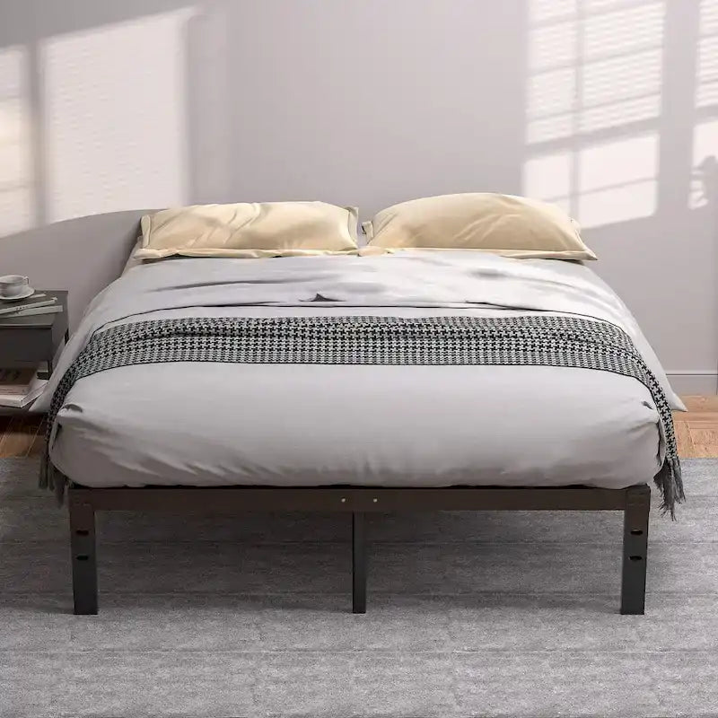 Kids Bed Frames Queen Size Metal Bed Frames Mattress Foundation(Twin/Full/Queen/King 4 Options)
