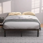 Estrutura de Cama Metálica com Estrado e Armazenamento por Baixo da Cama