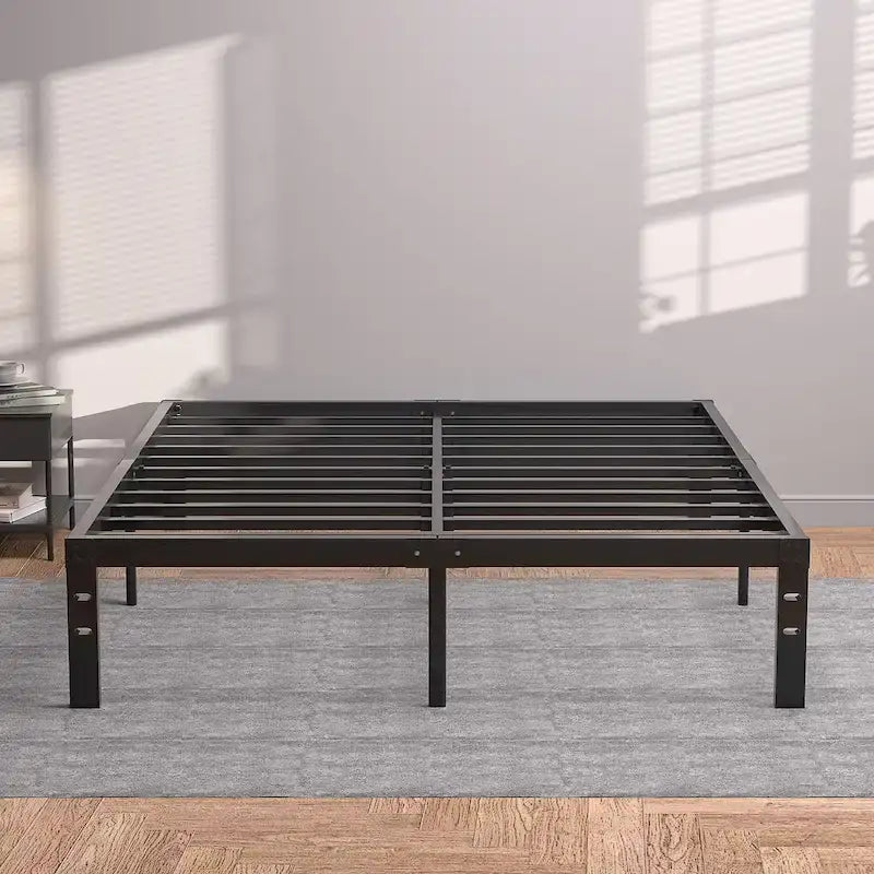 Kids Bed Frames Queen Size Metal Bed Frames Mattress Foundation(Twin/Full/Queen/King 4 Options)