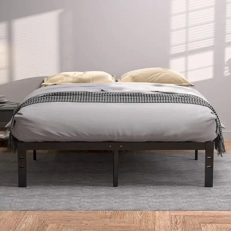 Kids Bed Frames Queen Size Metal Bed Frames Mattress Foundation(Twin/Full/Queen/King 4 Options)