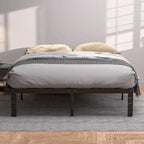 Estrutura de Cama Metálica com Estrado e Armazenamento por Baixo da Cama