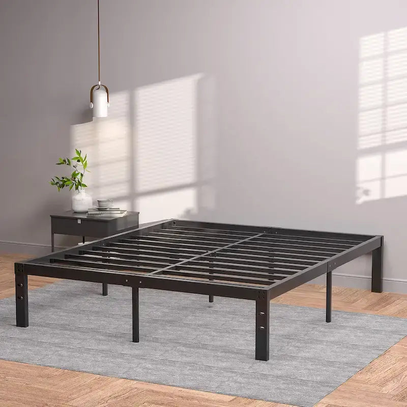 Kids Bed Frames Queen Size Metal Bed Frames Mattress Foundation(Twin/Full/Queen/King 4 Options)