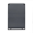 5 Drawer Dresser with Iron Base and Ample Storage