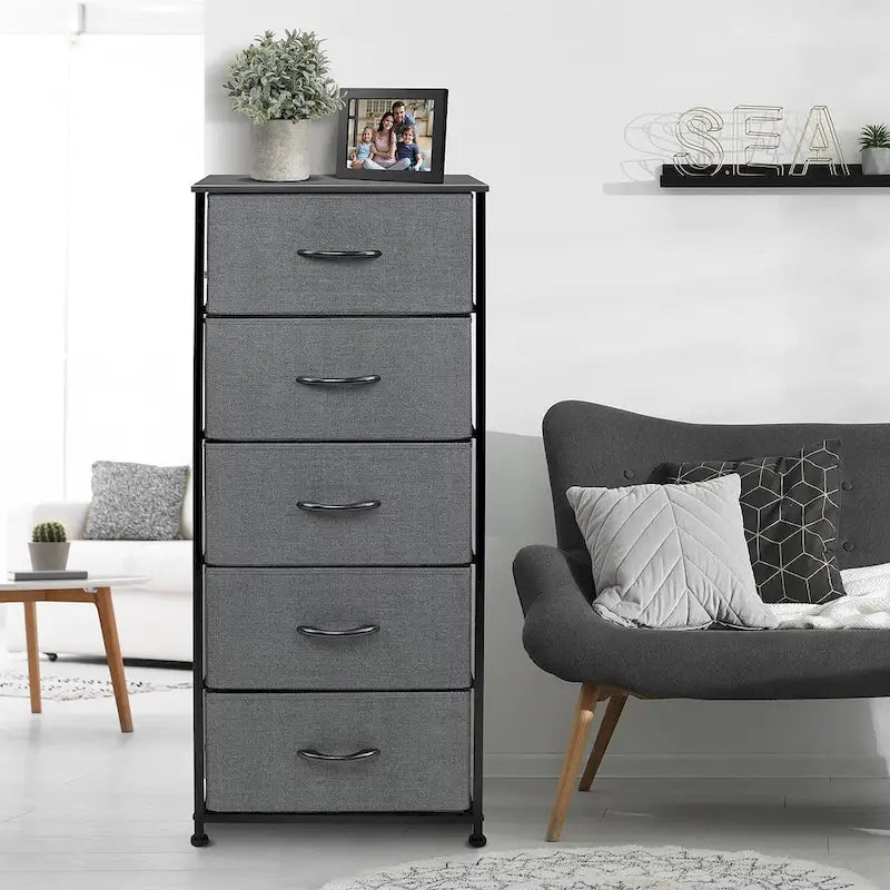Dresser Storage Tower, Organizer for Closet, Tall Dresser for Bedroom
