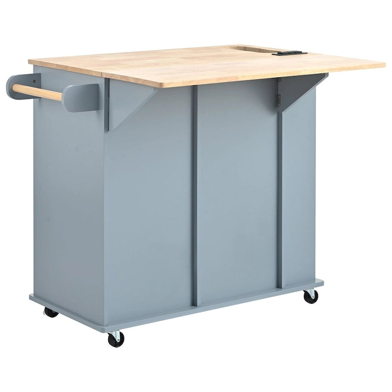 Kitchen Island with Power Outlet