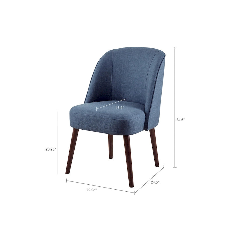 Rounded Back Dining Chair - 22.25w x 24.5d x 34.6h