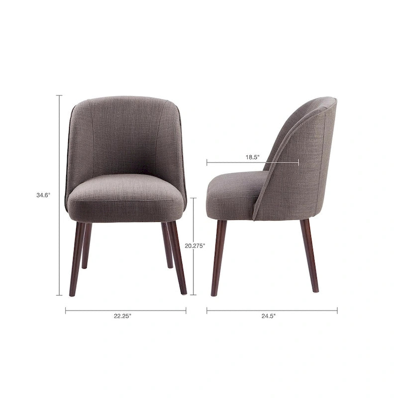 Rounded Back Dining Chair - 22.25w x 24.5d x 34.6h