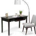 SOLID WOOD Transitional 54 inch Wide Desk in Hickory Brown
