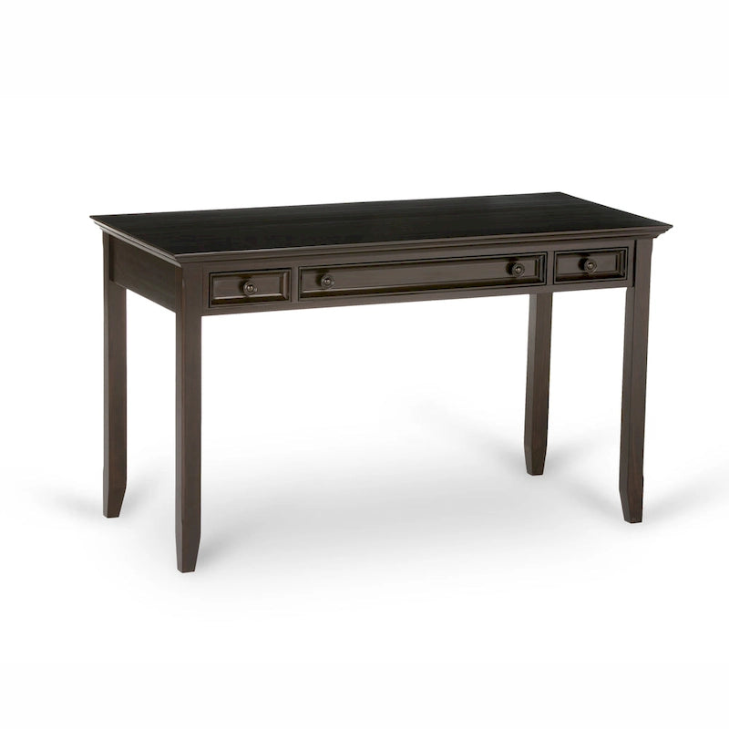 SOLID WOOD Transitional 54 inch Wide Desk in Hickory Brown