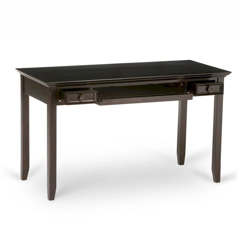 SOLID WOOD Transitional 54 inch Wide Desk in Hickory Brown