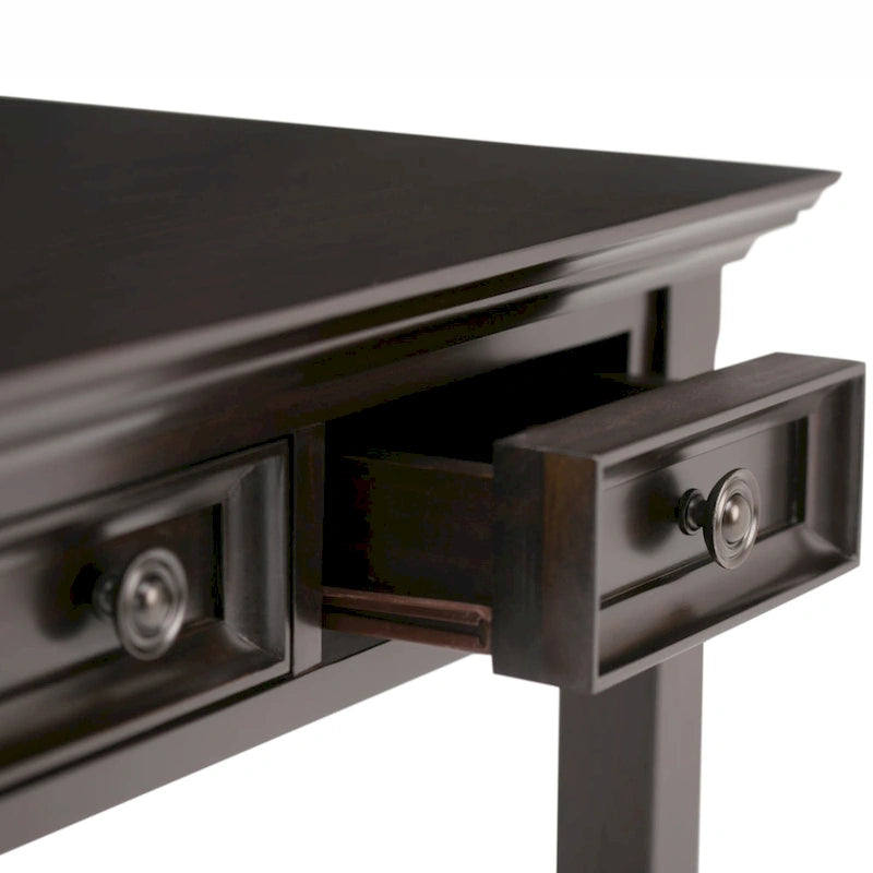 SOLID WOOD Transitional 54 inch Wide Desk in Hickory Brown