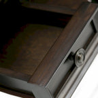 Solid Wood 54-Inch Transitional Desk in Hickory Brown