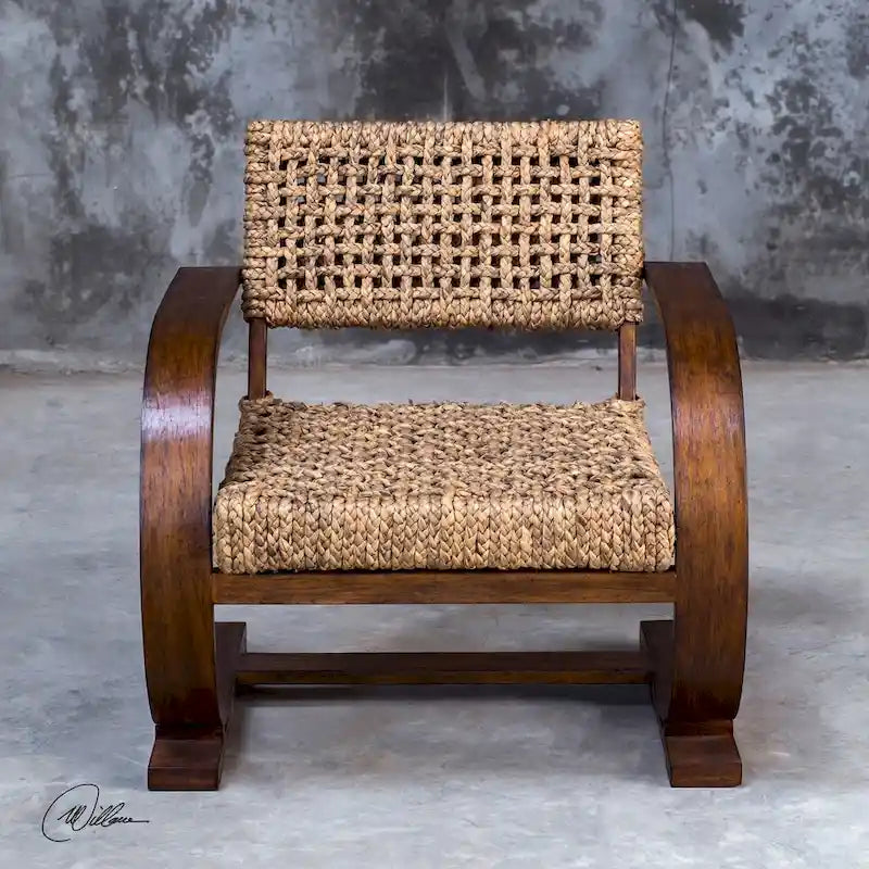Natural Woven Accent Chair