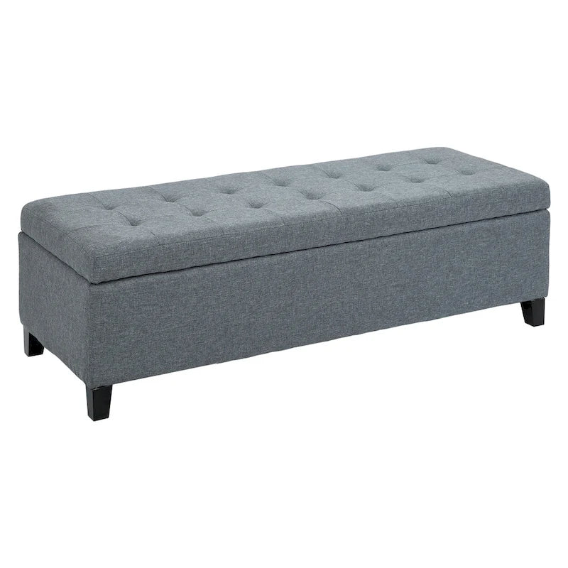 51-inch Fabric Tufted Storage Ottoman Bench