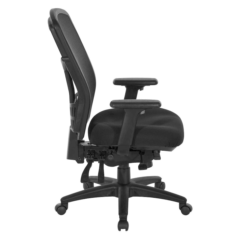 Black Breathable Fixed Back Office Chair