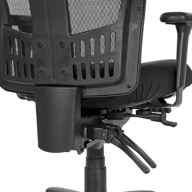 Black Breathable Fixed Back Office Chair