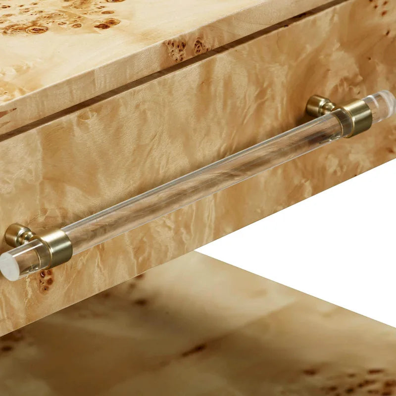 Wooden 2 Drawer Nightstand