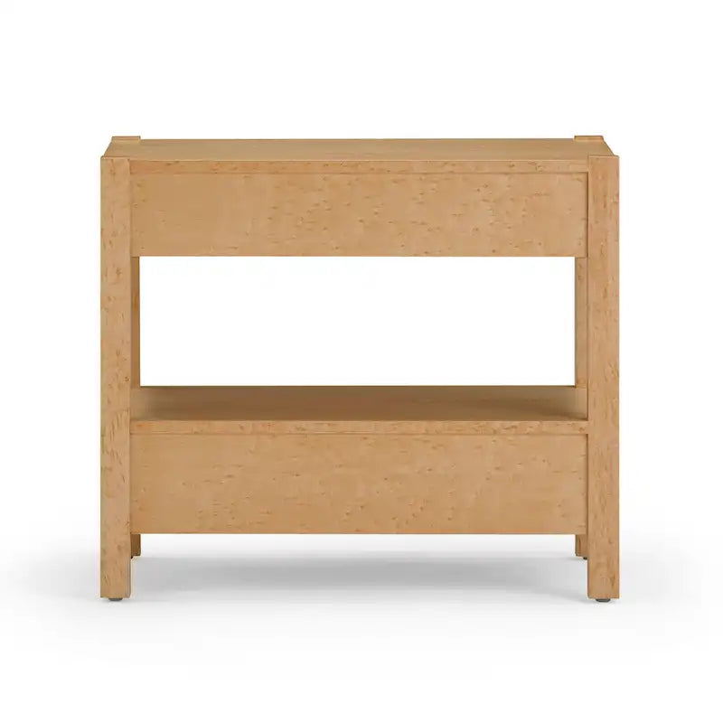 Wooden 2 Drawer Nightstand