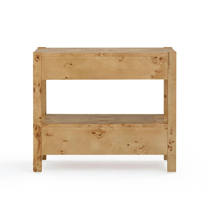 Wooden 2 Drawer Nightstand