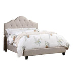Cama Queen Size Estofada com Cabeceira Ajustável Acolchoada