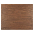 Mahogany 3-Drawer Wood Nightstand with Antique Brass Knobs and Bun Feet
