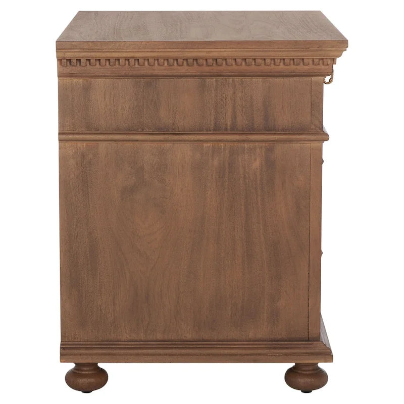 3-Drawer Wood Nightstand