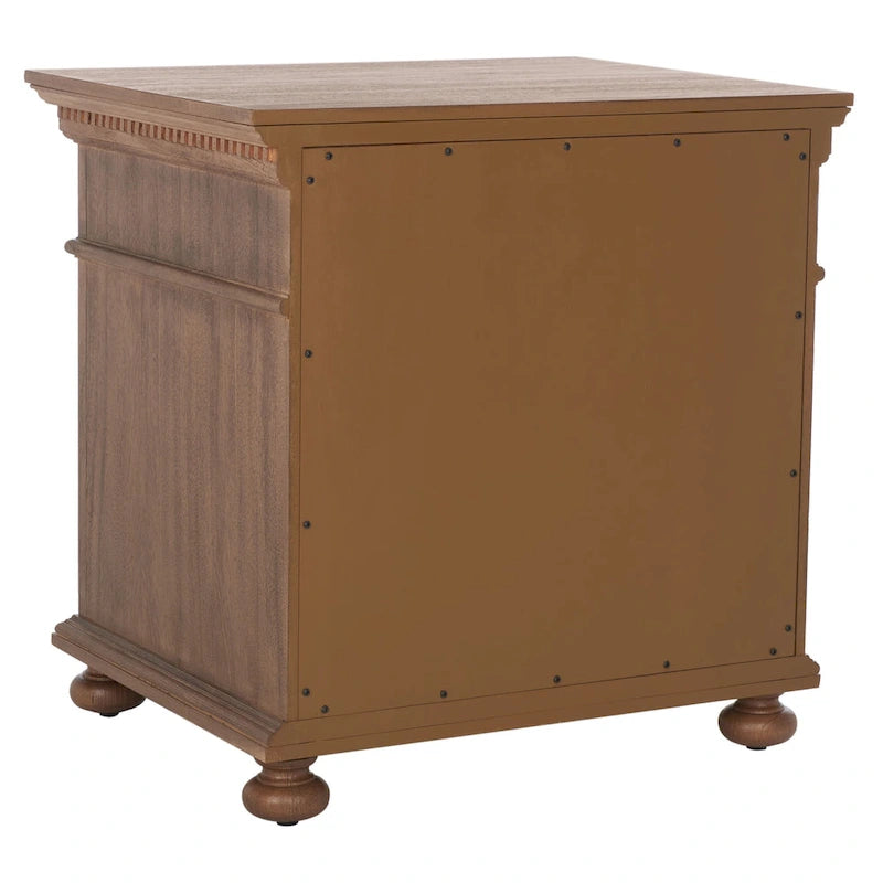 3-Drawer Wood Nightstand