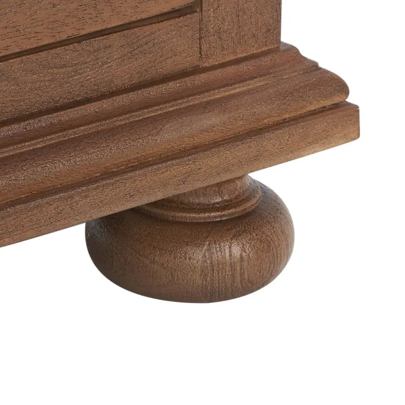 3-Drawer Wood Nightstand