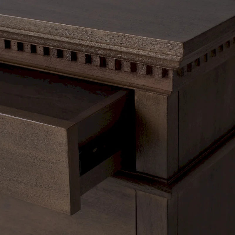 3-Drawer Wood Nightstand