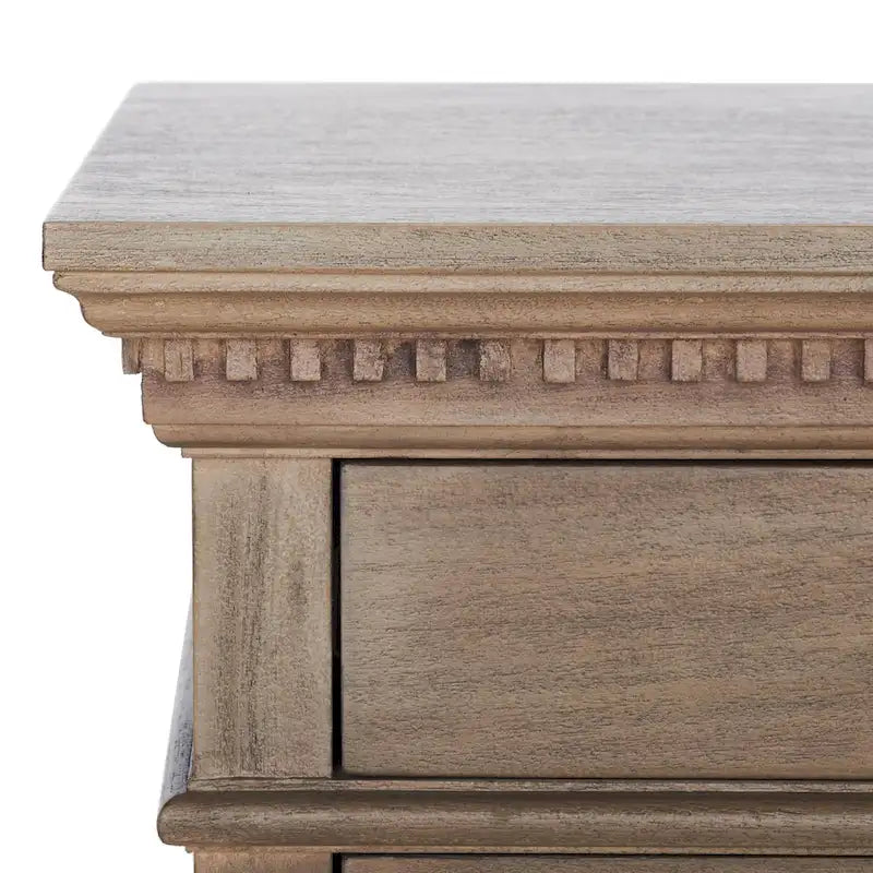 3-Drawer Wood Nightstand