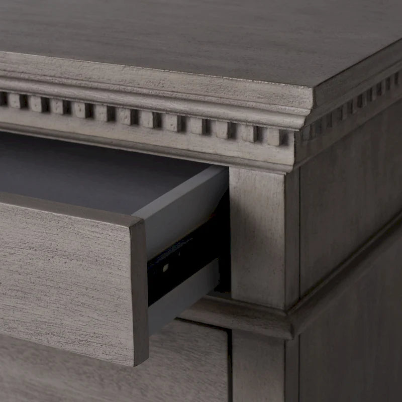 3-Drawer Wood Nightstand