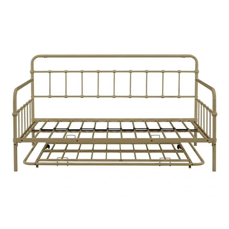 Metal Frame Daybed with trundle