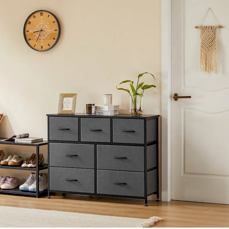 7 Storage Spaces, Assembled Wardrobe Lockers, Bedroom Furniture Lockers