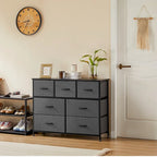 Assembled Wardrobe Dresser with 7 Storage Spaces