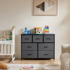 Assembled Wardrobe Dresser with 7 Storage Spaces