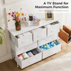 Assembled Wardrobe Dresser with 7 Storage Spaces